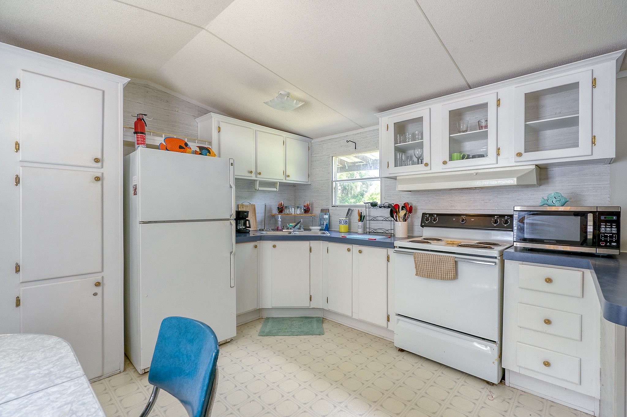 Kitchen appliances and cabinetry