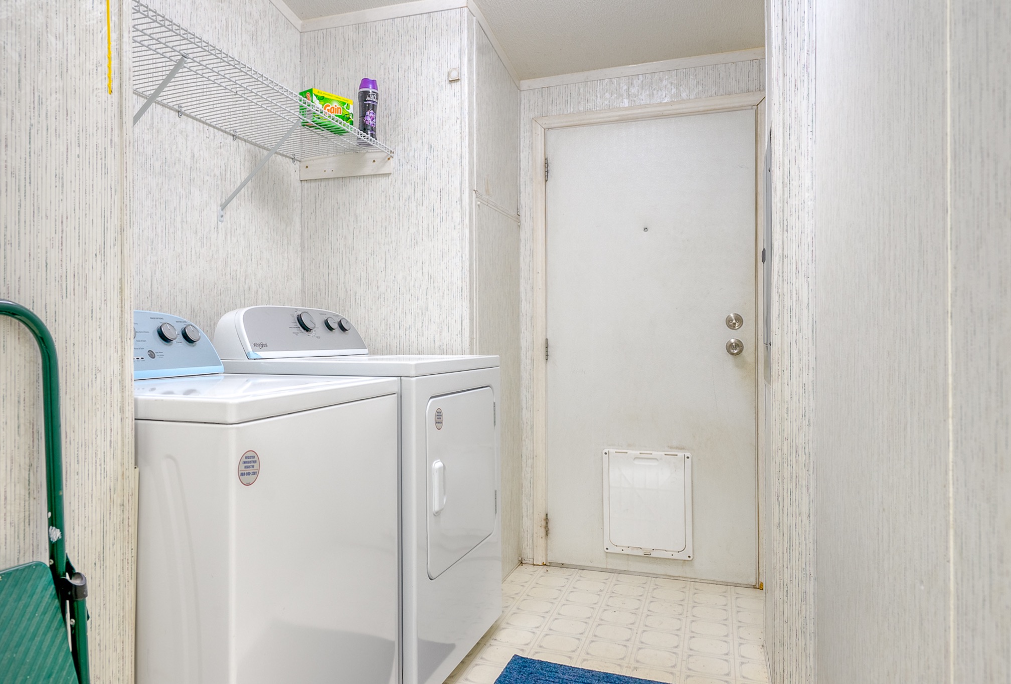 Laundry room with washer and dryer